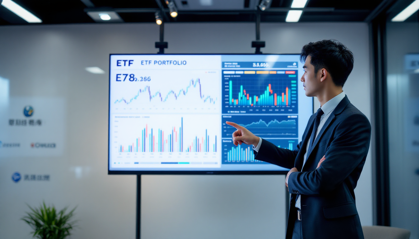 ETF 포트폴리오를 분석하는 투자자