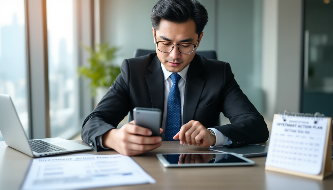투자 실행 계획을 세우고 시작하는 직장인