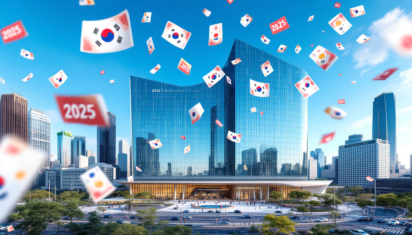 2025년 정부의 주주환원 정책을 상징하는 정부청사 건물