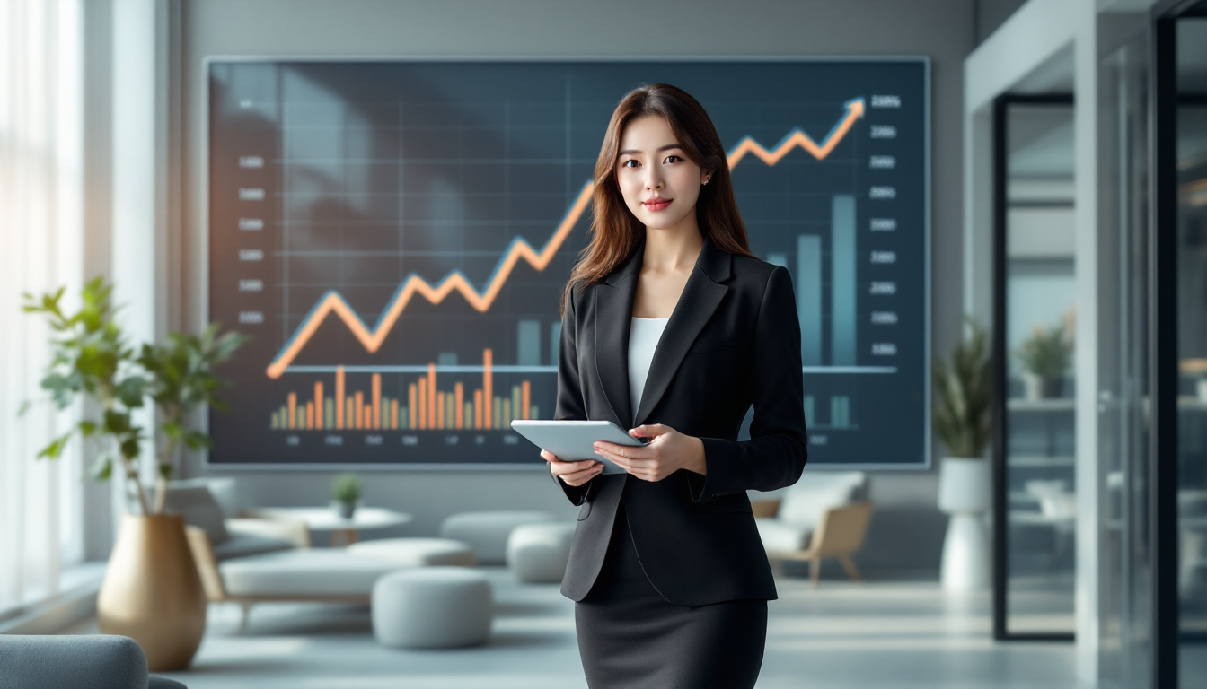 투자 원칙을 세우는 전문직 여성