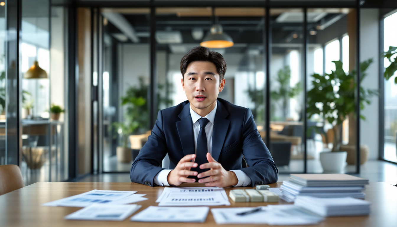 배당의 기본 개념을 설명하는 현금과 주식 증서가 놓인 책상