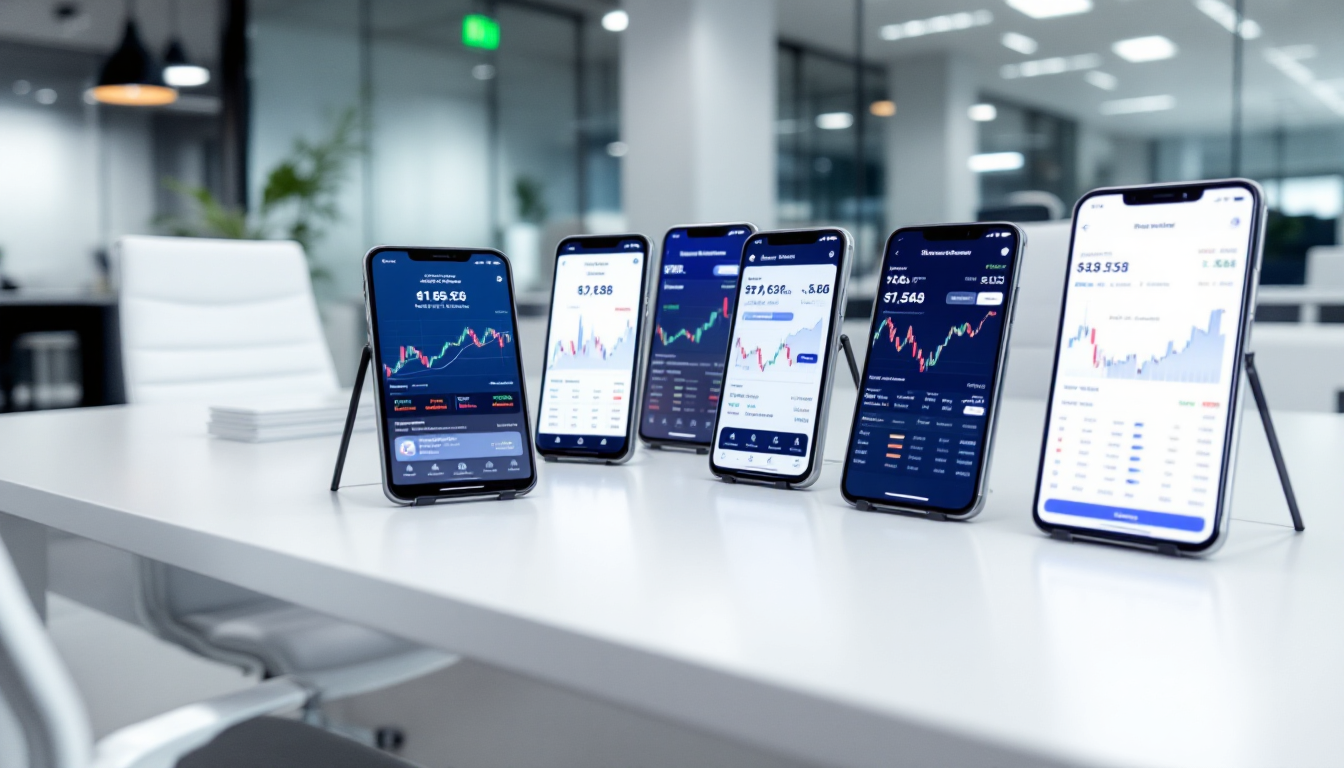 다양한 증권사 모바일 트레이딩 앱 비교 화면