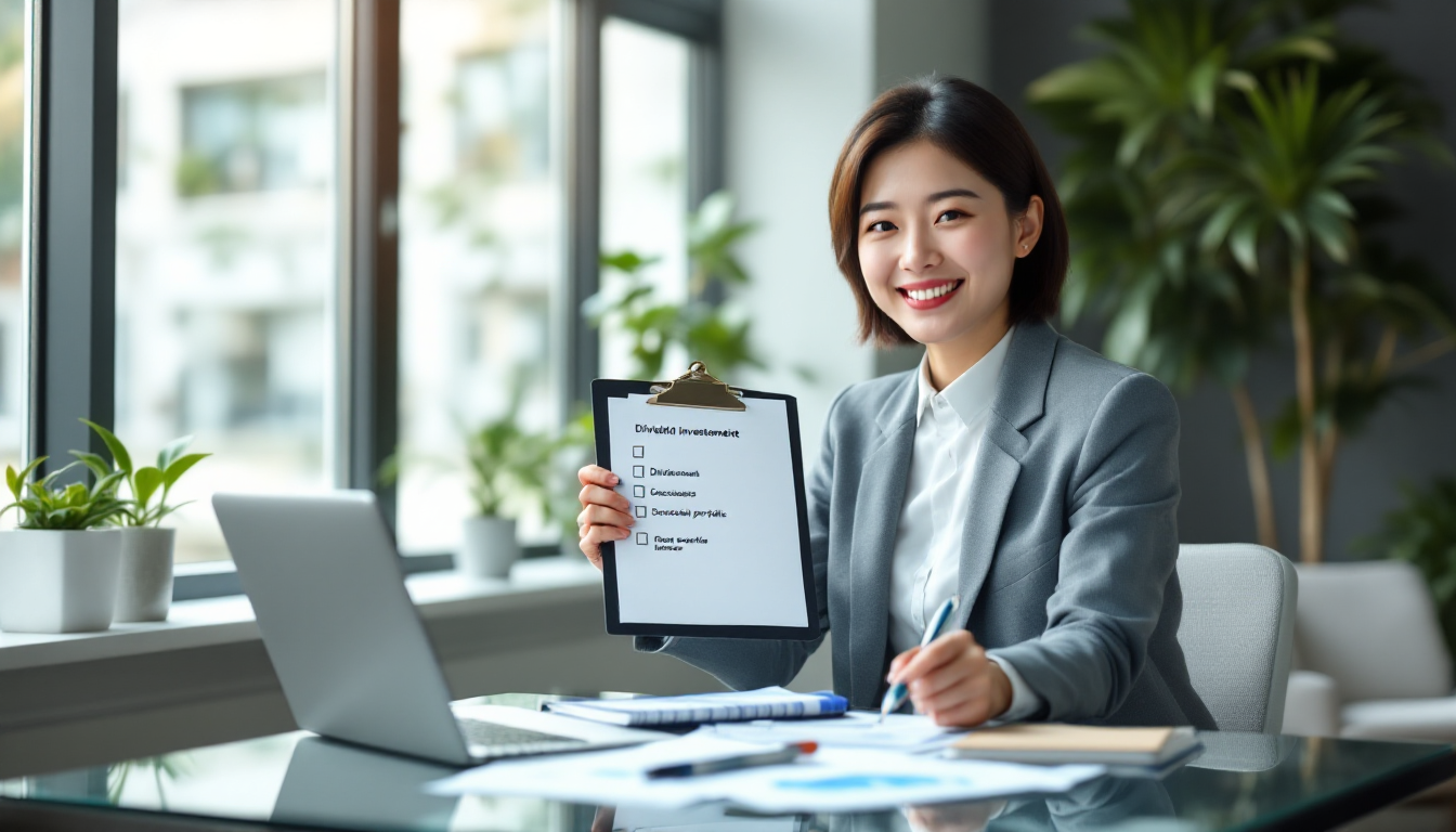 배당 투자 체크리스트를 완성하는 성공한 한국인 투자자의 모습