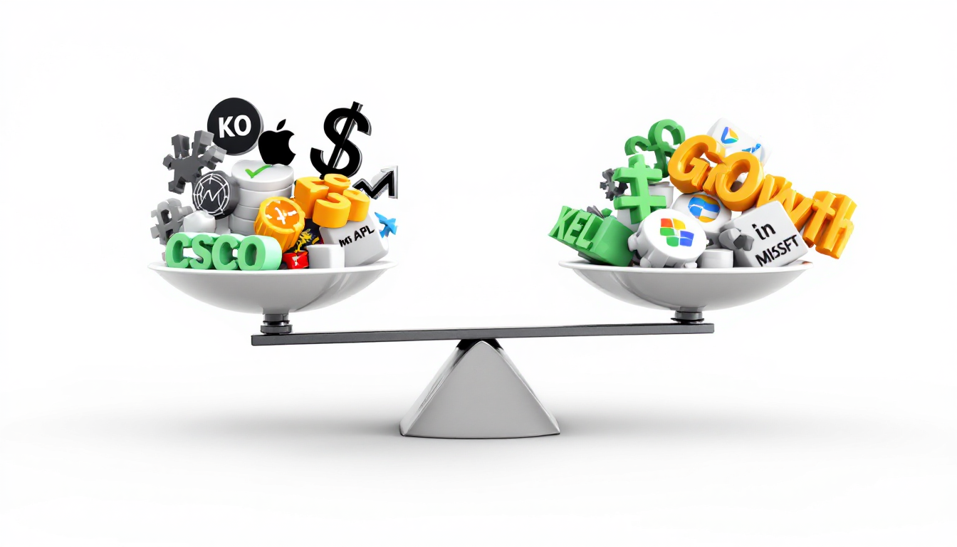 투자 방법론 선택을 위한 균형 잡힌 접근법을 보여주는 이미지