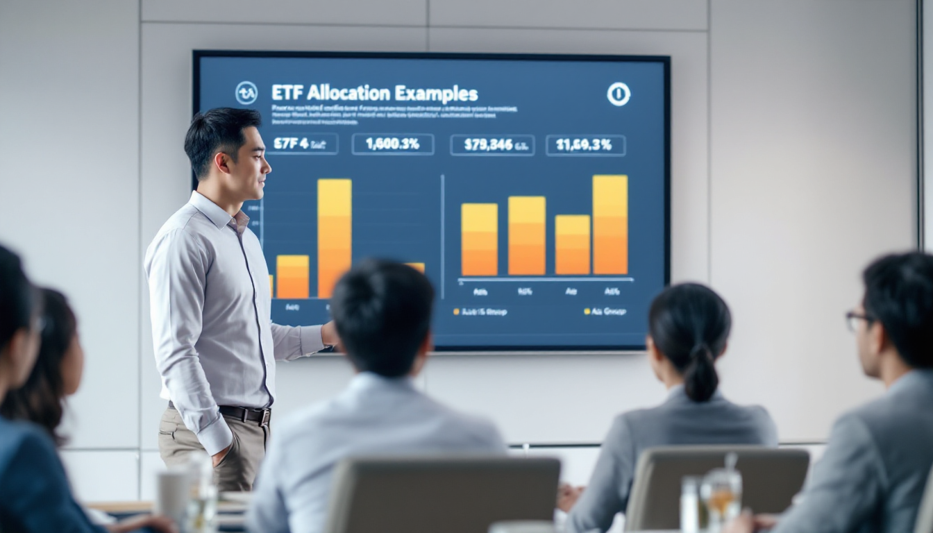 연령대별 실전 포트폴리오 구성을 설명하는 투자 컨설턴트